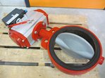 Butterfly valve DN 250 with actuator and positioner