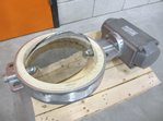 Stainless steel butterfly valve DN 300 with actuator