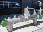 stainless steel screw conveyor 2500 x 300 with bag discharger
