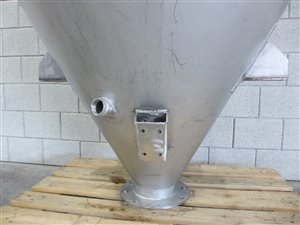 Silo 850 litres with J-Tec compressed air cleaned dust filter