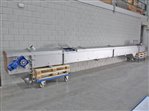 Transportband 350 x 8500 mm - opvoerband in rvs behuizing