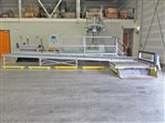 big bag vulstation met palletmagazijn en rollenbanen