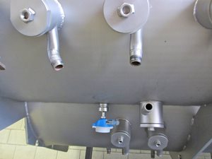 Dubbelassige peddelmenger - rvs - 6000 Liter - directe stoominjectie