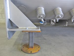Dubbelassige peddelmenger - rvs - 6000 Liter - directe stoominjectie