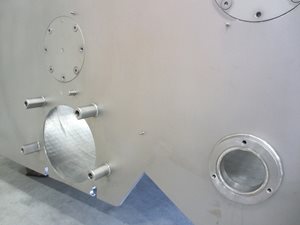 Dubbelassige peddelmenger - rvs - 6000 Liter - directe stoominjectie