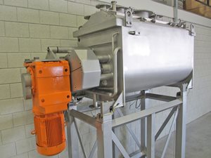 Dubbelassige rvs peddelmenger - 600 Liter - verwarmbaar