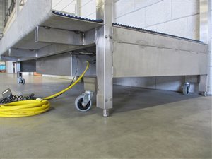 rvs bordes - hoogte verstelbaar