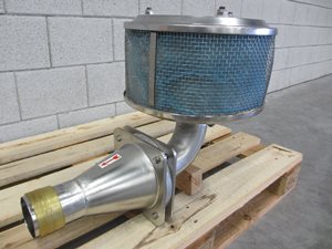Aanzuigfilter voor vacuümtransport met terugslagklep