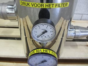 Vloeistoffilter 10 bar 80 graden Celsius