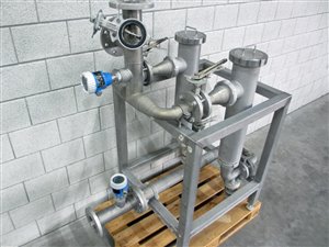 Filterset met 2x DN100 haakse buisfilter