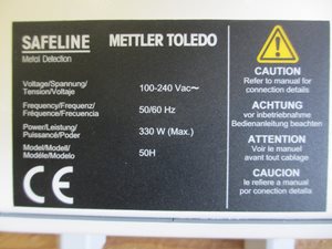 Mettler Toledo Signature T vrije val metaaldetector 200 mm