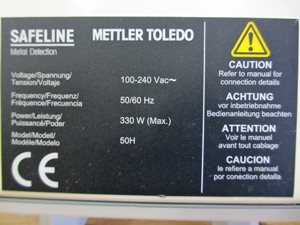 Mettler Toledo Signature T vrije val metaaldetector 200 mm