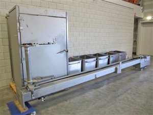 Lift voor legen normwagens van 200 liter op 4650 mm hoogte