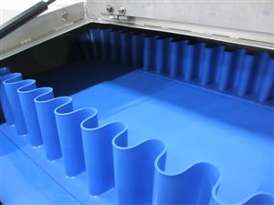 Rvs transportband - verdeelband 300 x 2000 mm