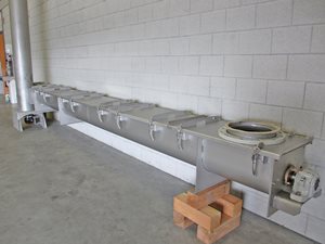 rvs opvoerschroef horizontaal / verticaal