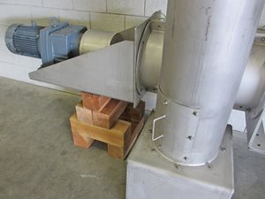 rvs opvoerschroef horizontaal / verticaal