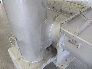 rvs opvoerschroef horizontaal / verticaal