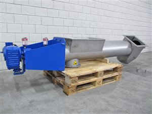 Transportschroef 350 x 2100 mm - enkelzijdig gelagerd