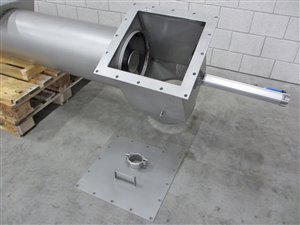 Transportschroef 350 x 2100 mm - enkelzijdig gelagerd