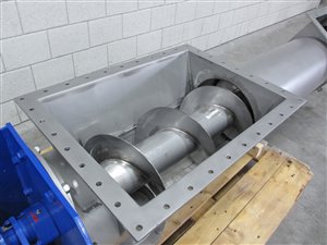 Transportschroef 350 x 2100 mm - enkelzijdig gelagerd