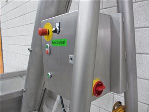 Mobiele opvoerschroef met storttrechter