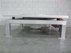 Big bag losstation steuntafel met ATEX trilmotor