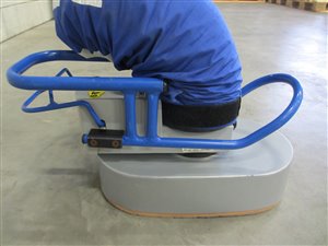 Vacuümheffer voor zakken met geleidingrails