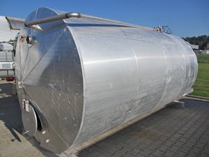 10.000 liter rvs tank - elektrische verwarming - isolatie