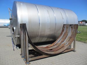 rvs tank 30.000 liter (20.000 + 10.000) liggend