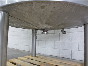 Mengtank met geschraapt hekroerwerk - warmtewisselaar - isolatie - 1000 liter