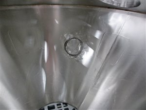 rvs hopper 300 liter - rond