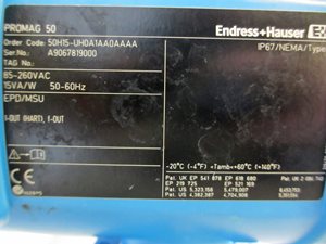 E+H Promag 50H DN15 flowmeter