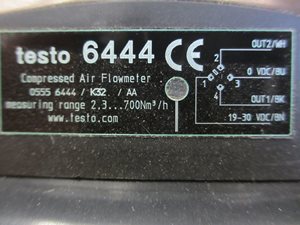 Testo 6444 persluchtdebietmeter DN 50 - ongebruikt