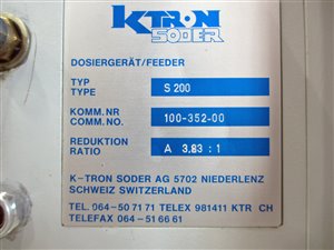 K-Tron Soder S200 doseerder