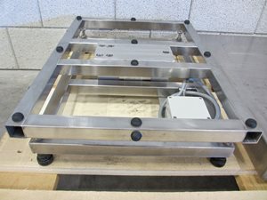 Vloerweegschaal 250 kg rvs